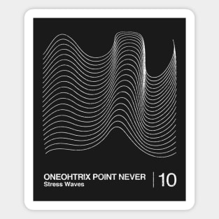 Stress Waves / Minimalist Graphic Artwork Design Magnet